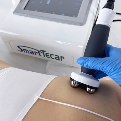 Back Knee Pain Relief RF Tecar Physiotherapy Machine Diathermy 448KHz RET CET Tripolar Handles