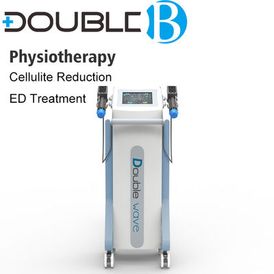 Two Channel Cellulite Reduce 5MJ Shock Wave Therapy Equipment With 2 Handles
