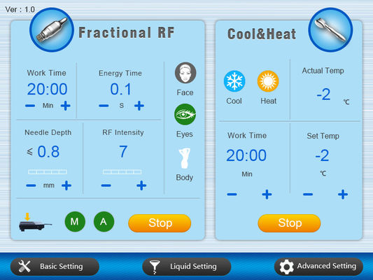 2MHZ Thermal Cooling Microneedling Fractional RF Skin Care Machine