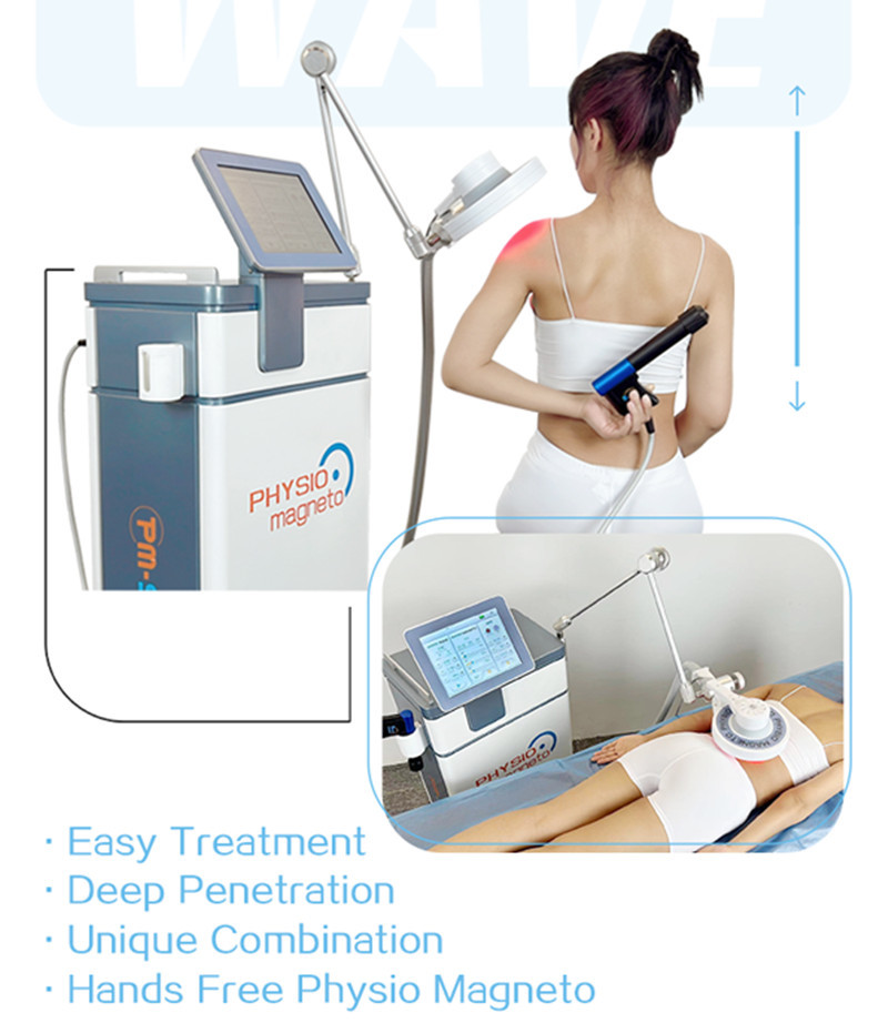 ESWT Shockwave Combine EMTT Magneto Physiotherapy Machine With Water Cooling System