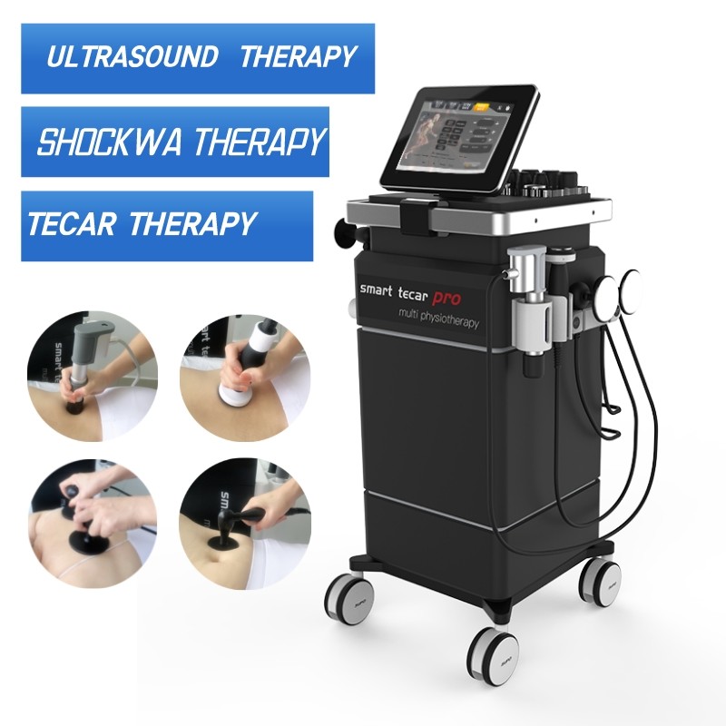 Smart Tecar Pro Diathermy Tecar Therapy ESWT Shockwave Physiotherapy  Machine and Ultrasound for Fascia and Body Pain