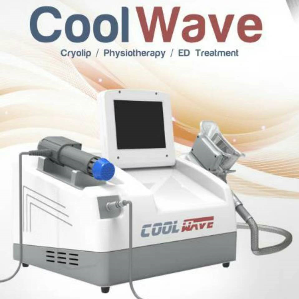 2 In 1 Cool Wave Therapy Cryolipolysis Fat Freezing Machine Massager Body Shaping