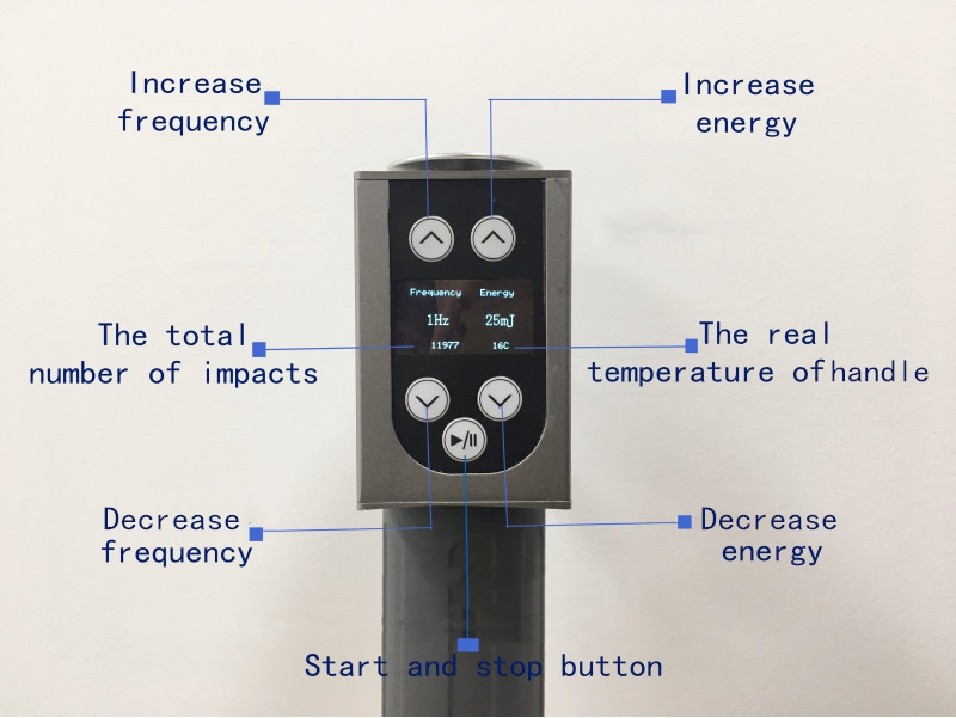 Electromagnetic ESWT Therapy Machine With 8 Inch Touch Screen