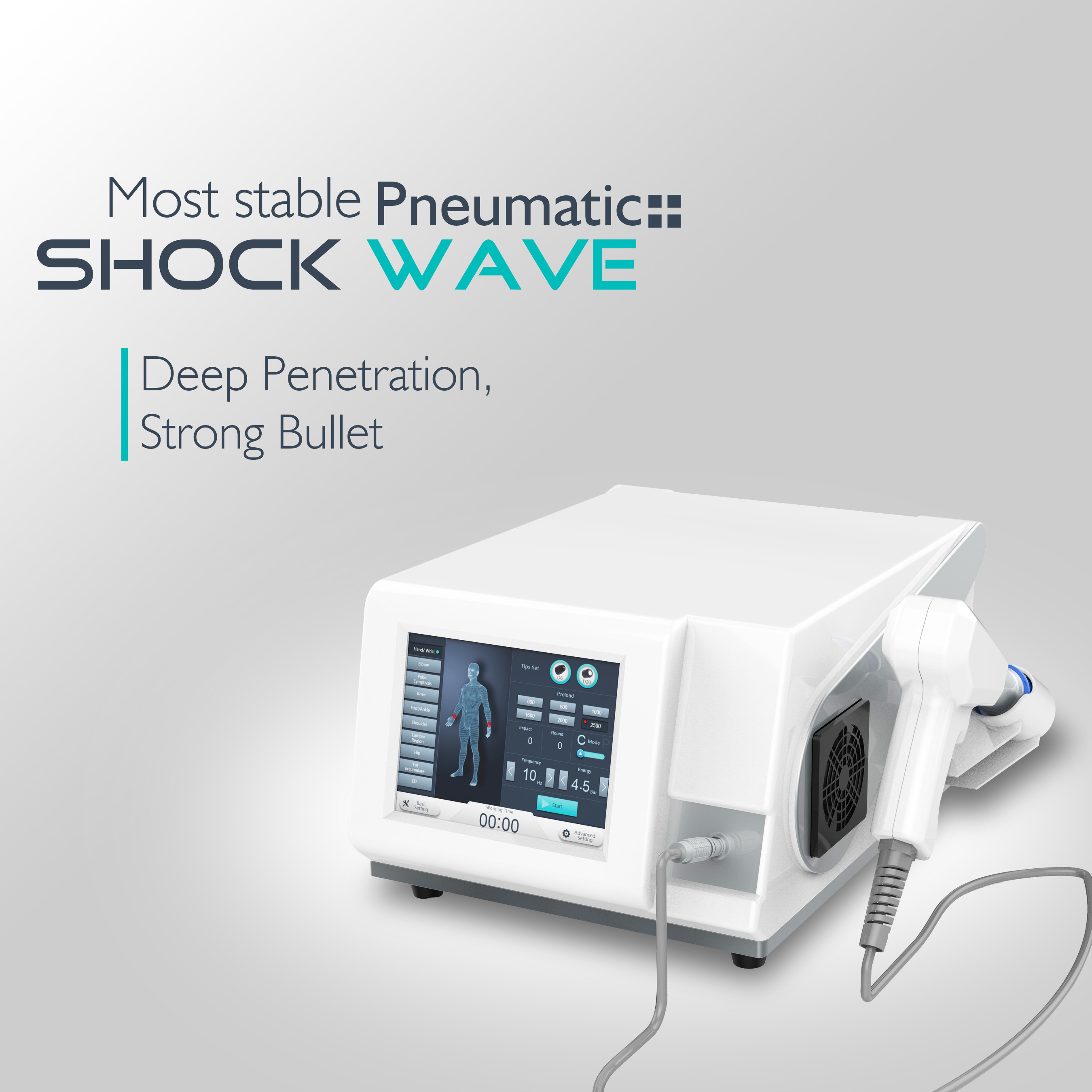 Shock Wave Therapy Machine Physiotherapy Machine New Pneumatic Shock Wave ED( Erectile Dysfunction)Treatment WaveMachine