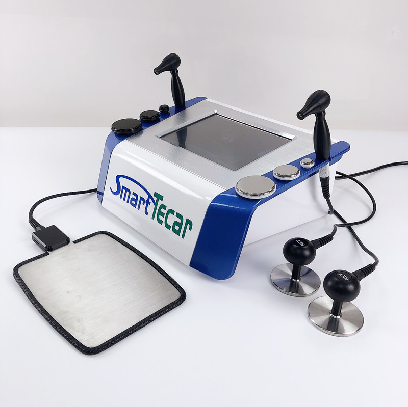 Portable Diathermy Tecar Therapy Machine For Sport Injuiry Ankle Sprain Plantar Fasciitis