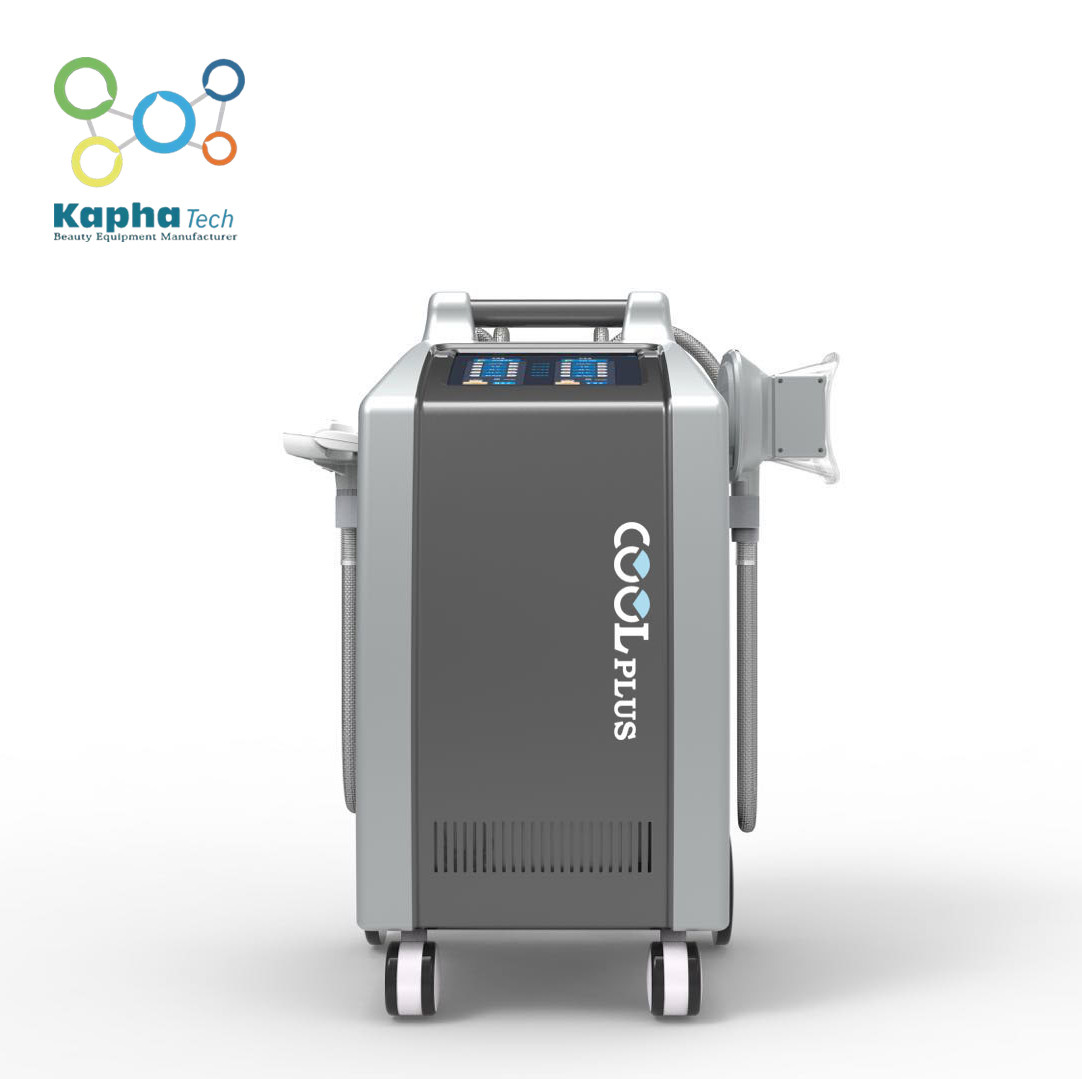 Newest Fat Freezing Cryolipolysis With Chin Treatment Double Cryo Machine 4 Handles Channel Cool Body Fat Freezing