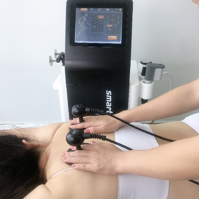 80MM Handle Shockwave Therapy Machine Combines 6 Bar Ultrasound