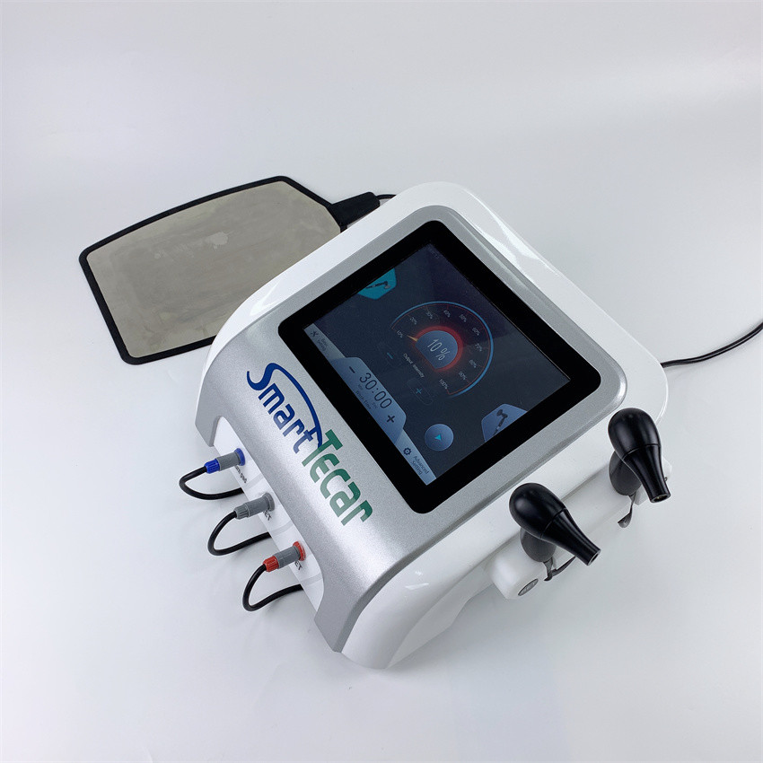 White Chiropractic Spine Pain Tecar Diathermy Therapy Machine For Chronic Pain