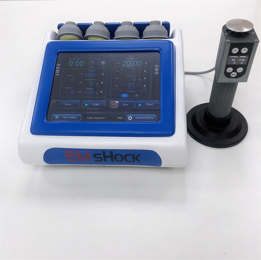 Touch Screen ESWT Electromagnetic Shockwave Therapy Machine For Physiotherapy / Muscle Stimulation/Pain Treatment