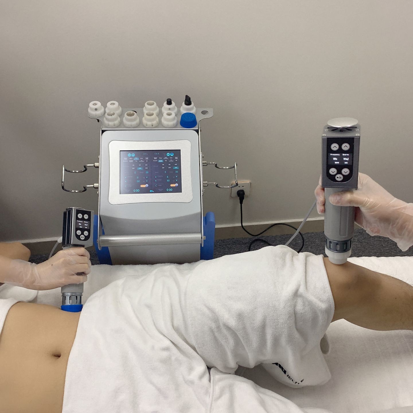 Double Chanel Acoustic Shockwave Therapy Machine Cellulite Reduce
