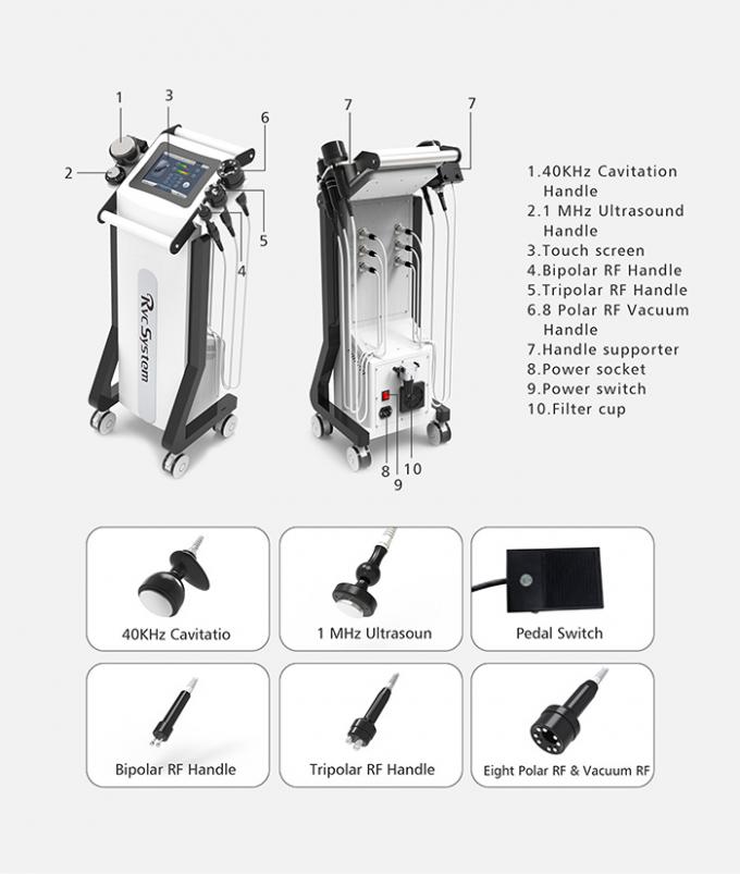 Ultrasound Radio Frequency Machine For Lipo Reduction / Skin Rejuvenation